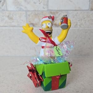 Vintage Homer Simpson Christmas Ornament